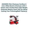 Image 3 : Angseen Mini Cordless 6-Inch Chainsaw Kit