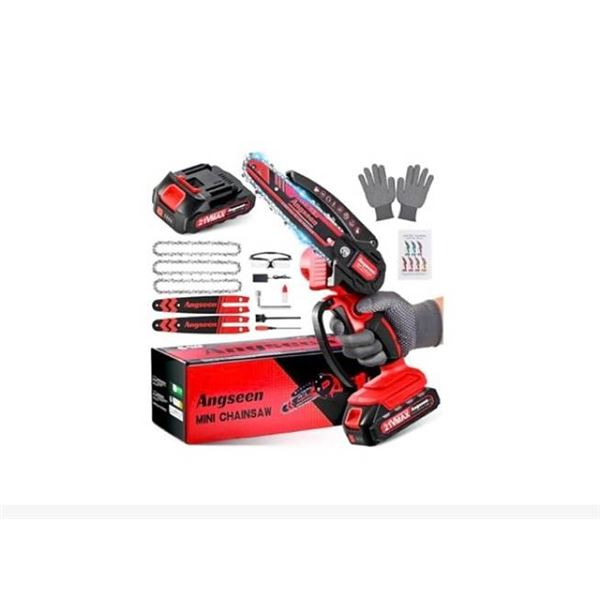 Angseen Mini Cordless 6-Inch Chainsaw Kit