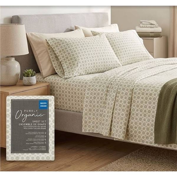 Purely Organic Queen Grand Sheet 6 pc Set