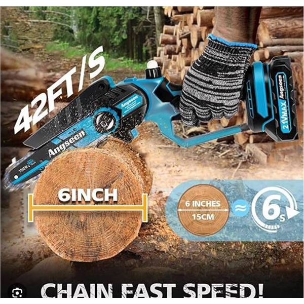 Angseen Brushless Mini Chainsaw 1000W