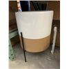 Image 2 : Rivet Ceramic Planter with Iron Stand