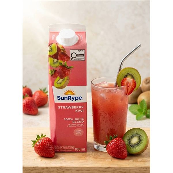 SunRype Strawberry Kiwi Juice 12 x 900ml