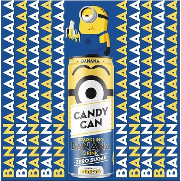 Candy Can Minions Banana 12x330ml Pack