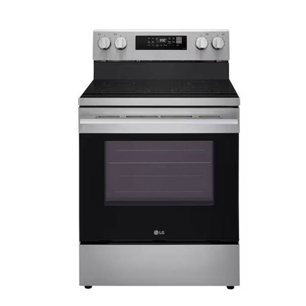 LG 30" Elec. 6.3 cu ft. Range | True Convection, EasyCleanÂ®, Stainless, Freestanding