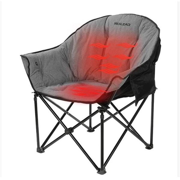 Realead Heated Camping Chair Grey