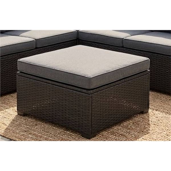 Rattan Outdoor Furniture Base with Cushion 72x72x30cm