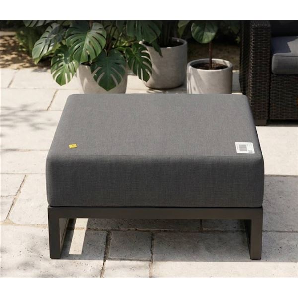 Gray Outdoor Cushion with Frame 90x90x32cm