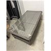 Image 2 : Wicker and Glass Coffee Table 132x72x50cm
