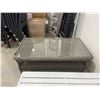 Image 3 : Wicker and Glass Coffee Table 132x72x50cm