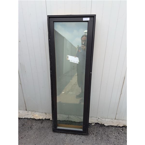 Rectangular Black-Framed Window 20x60