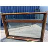 Image 1 : Double Pane Wood and Glass Window, 72x50