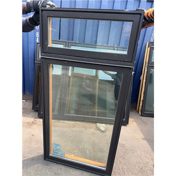 Wood Frame Double Pane Window Unit 30X60"
