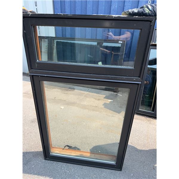Double Hung Wood and Glass Window, 51x30