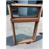 Image 2 : Double Hung Wood and Glass Window, 51x30