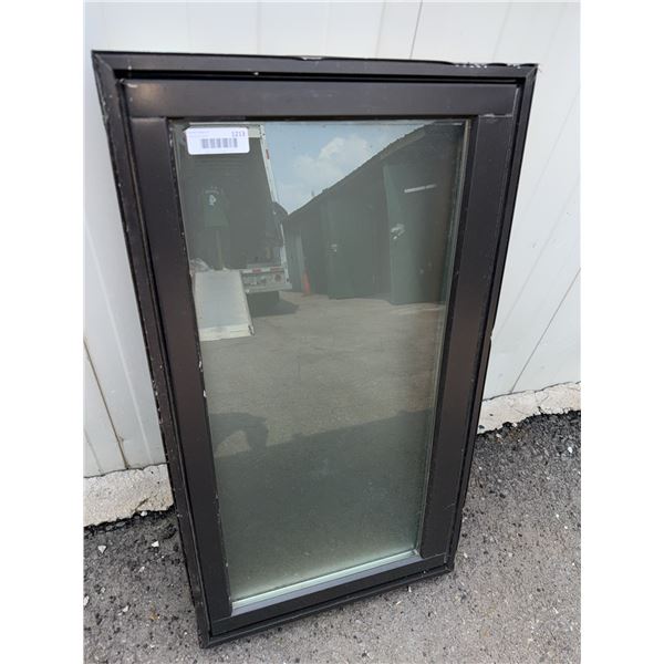 Wood and Metal Framed Window, 20x36 Inches