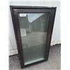 Image 1 : Wood and Metal Framed Window, 20x36 Inches