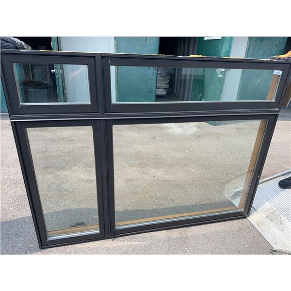 Double Pane Wood and Aluminum Window 72x55