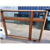 Image 2 : Double Pane Wood and Aluminum Window 72x55