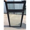 Image 1 : Black and Brown Double Pane Window 30x56