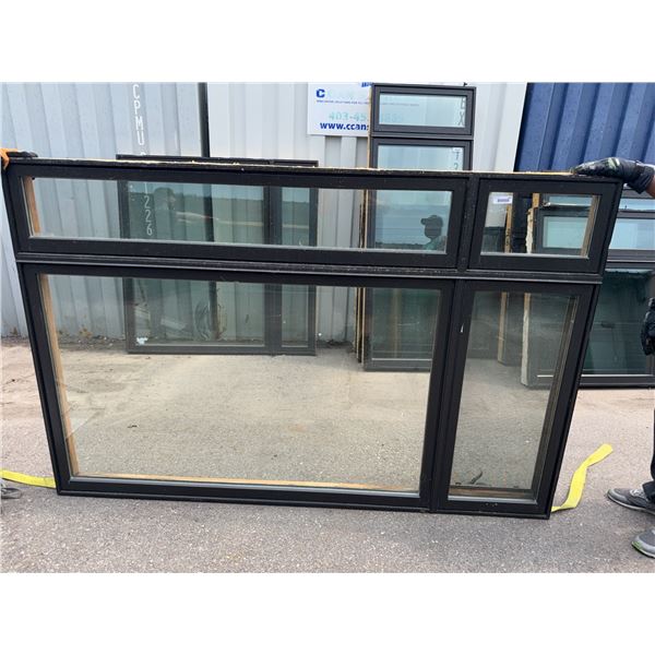 Double Pane Wood and Aluminum Window 86x57"