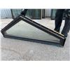Image 1 : Triangular Fixed Wood and Glass Window 37X37X9X69"