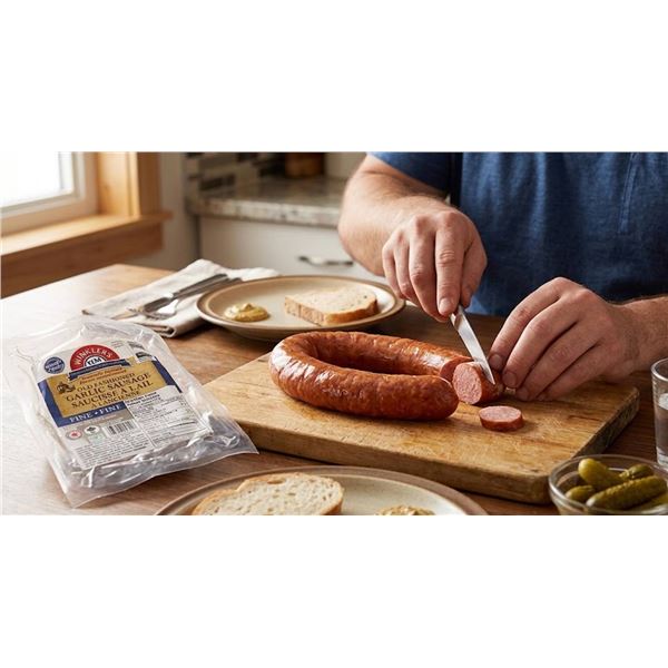 Winkler's Old Fashioned Garlic Sausage, 2x450g