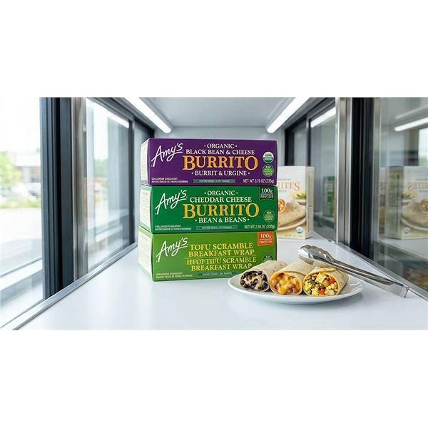 Amy's Frozen Burritos Assorted Lot of 3