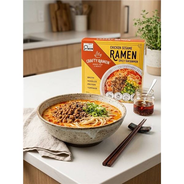 Crafty Ramen Chicken Sesame Ramen, Lot of 10 packs