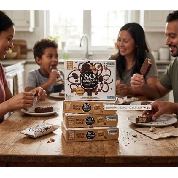 So Delicious Dairy Free Mocha Fudge Bars 6x272g