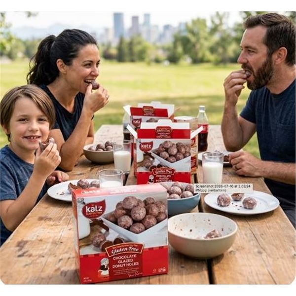 Katz Gluten Free Chocolate Glazed Donut Holes 5x170g