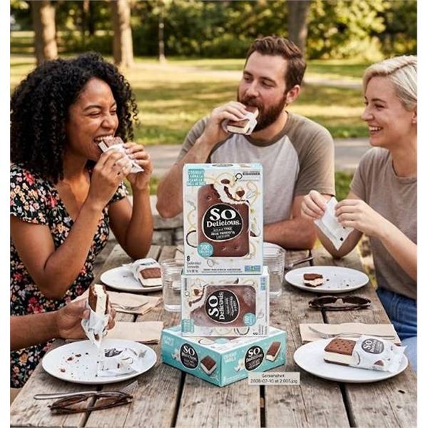 So Delicious Coconut Vanilla Ice Cream Bars 6x544g