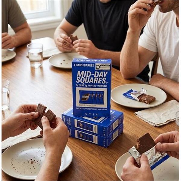 Mid-Day Squares Crunchy Peanut Bars, 5 Boxes