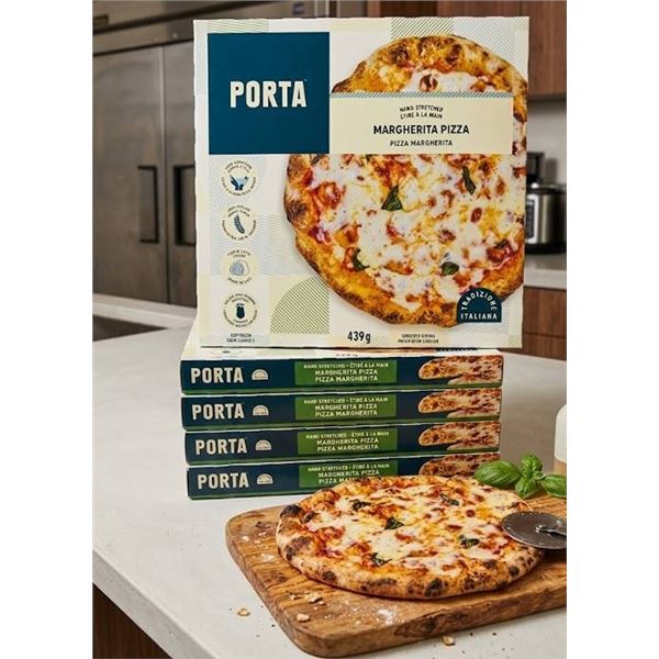 PORTA Margherita Pizza 439g, 5 Boxes