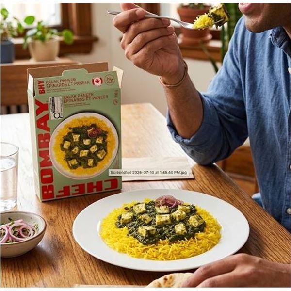 Bombay Chef Palak Paneer 350g x 8 Pack