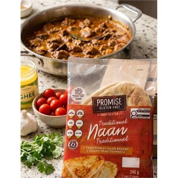 Promise Gluten Free Traditional Naan Lot of 7x240g