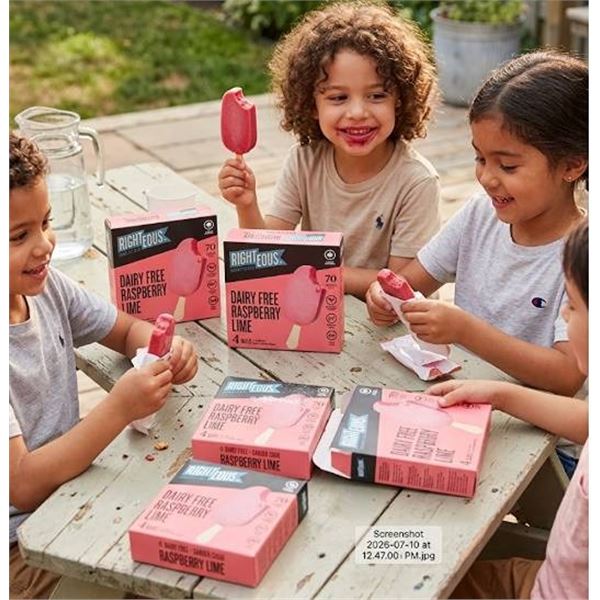 Righteous Dairy Free Raspberry Lime Bars 6x340ml