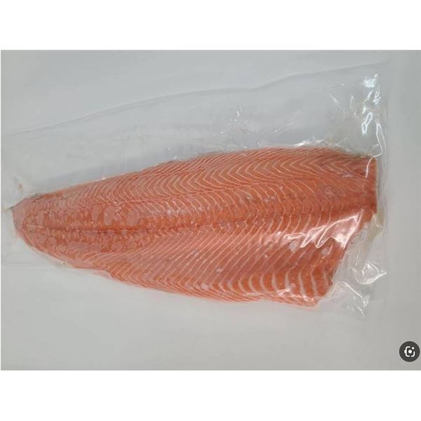 Frozen Atlantic Salmon Fillet, Skinless - Half Salmon Aprox 20"