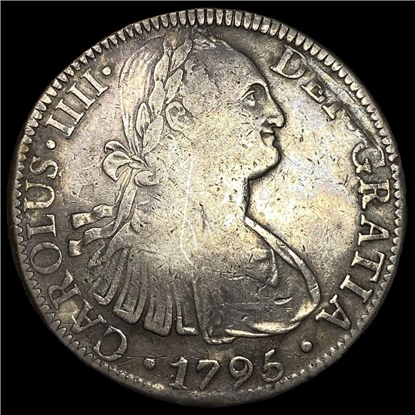 1795-Mo FM Mexico Silver 8 Reales LIGHTLY  CIRCULATED