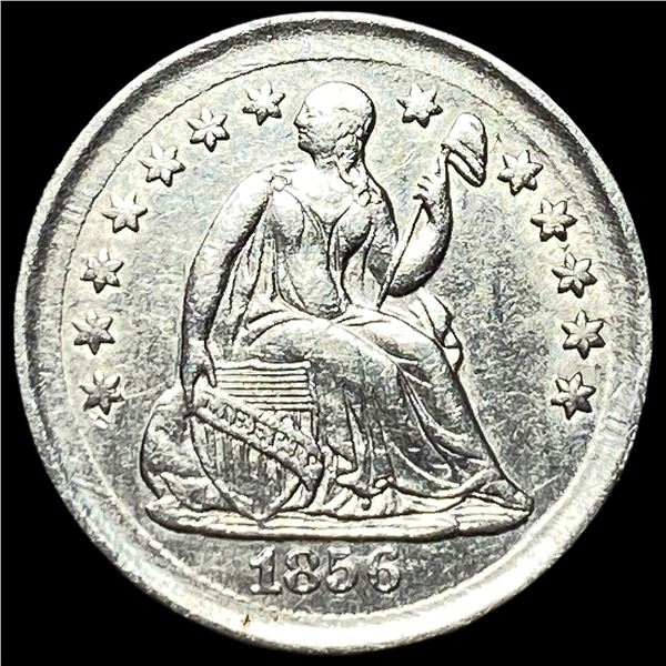 1856 Seated Liberty Half Dime CLOSELY  UNCIRCULATED