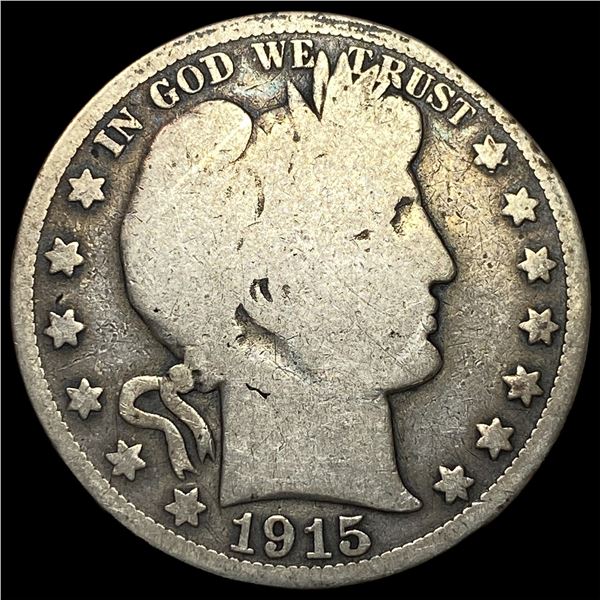 1915 Silver Barber Half Dollar NICELY  CIRCULATED