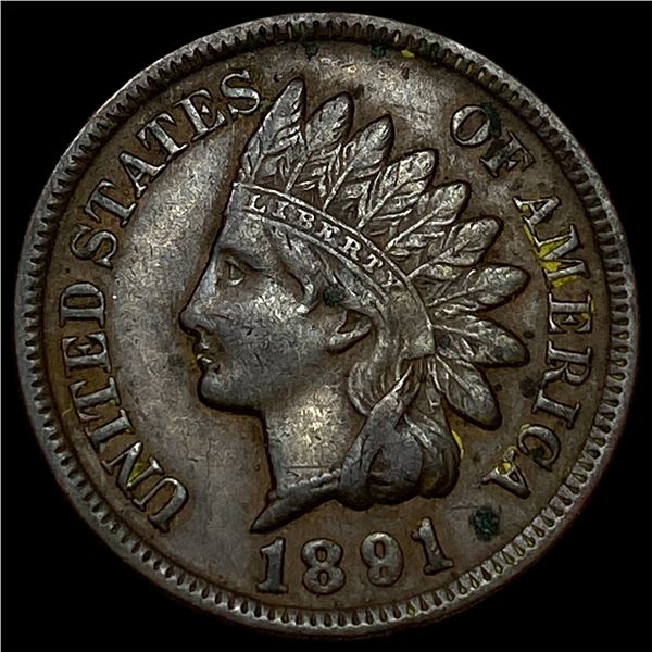 1891 Indian Head Cent CLOSELY UNCIRCULATED