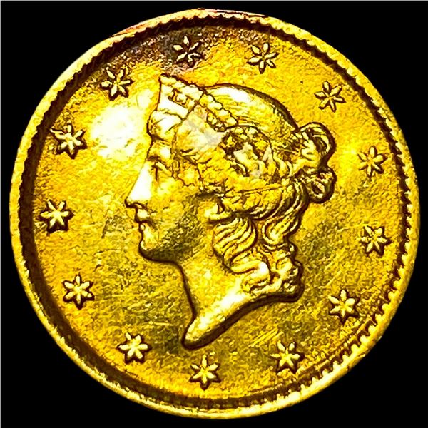 1853 Gold $1 Liberty Type 1 UNCIRCULATED