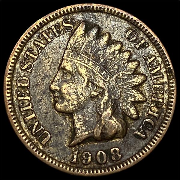 1908-S Indian Head Cent LIGHTLY CIRCULATED