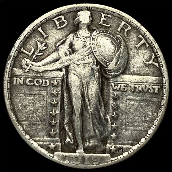 1919 Standing Liberty Quarter LIGHTLY  CIRCULATED