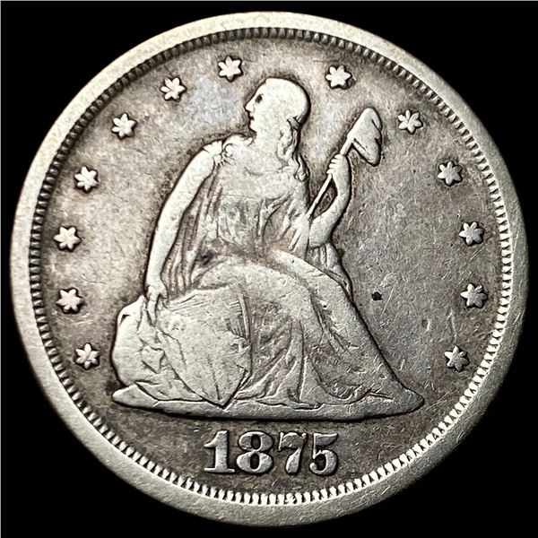 1875-S Silver Twenty-Cent Piece LIGHTLY  CIRCULATED