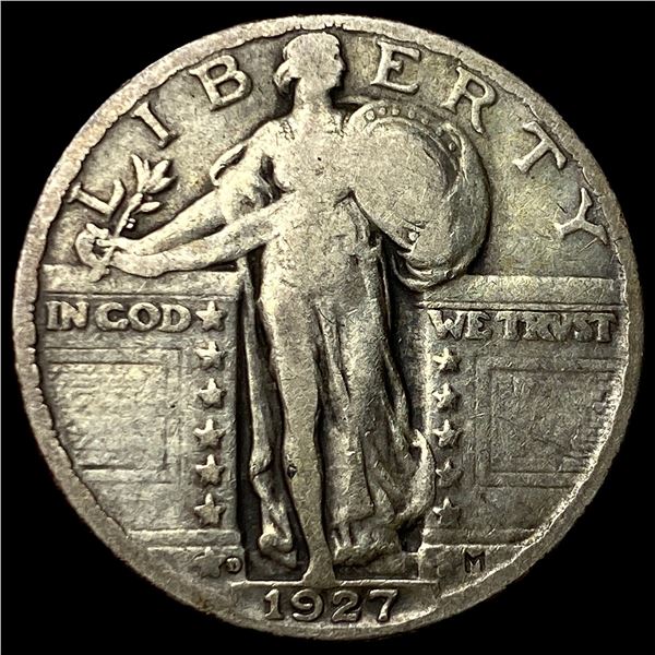1927-D Silver Standing Liberty Quarter  LIGHTLY CIRCULATED