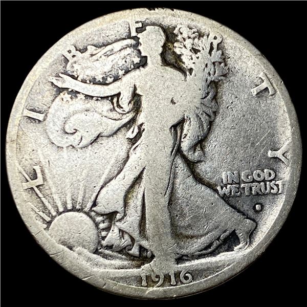 1916-S Silver Walking Liberty Half Dollar  NICELY CIRCULATED