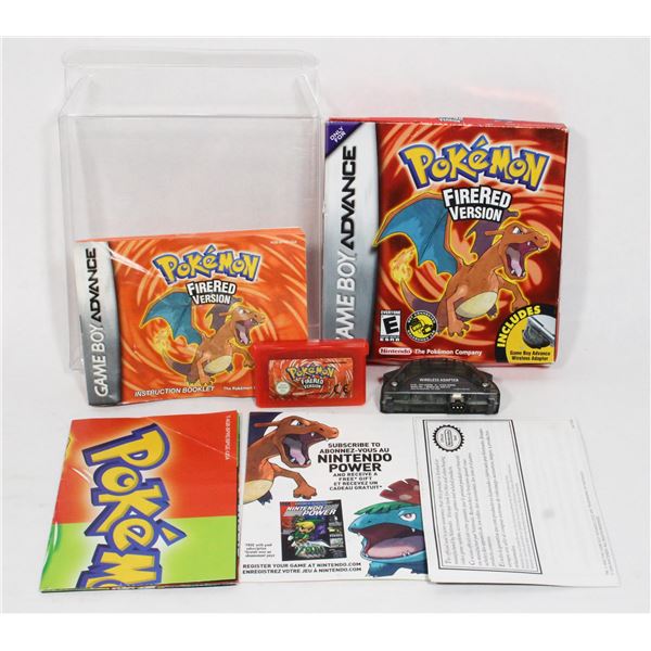 GAME BOY ADVANCE POKEMON FIRE RED GAME CIB