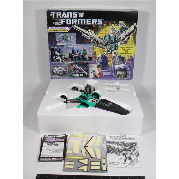 1985 HASBRO TRANSFORMERS G1 DECEPTICON SIXSHOT