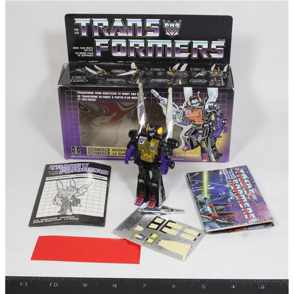 1985 HASBRO TRANSFORMERS G1 KICKBACK INSECTICON